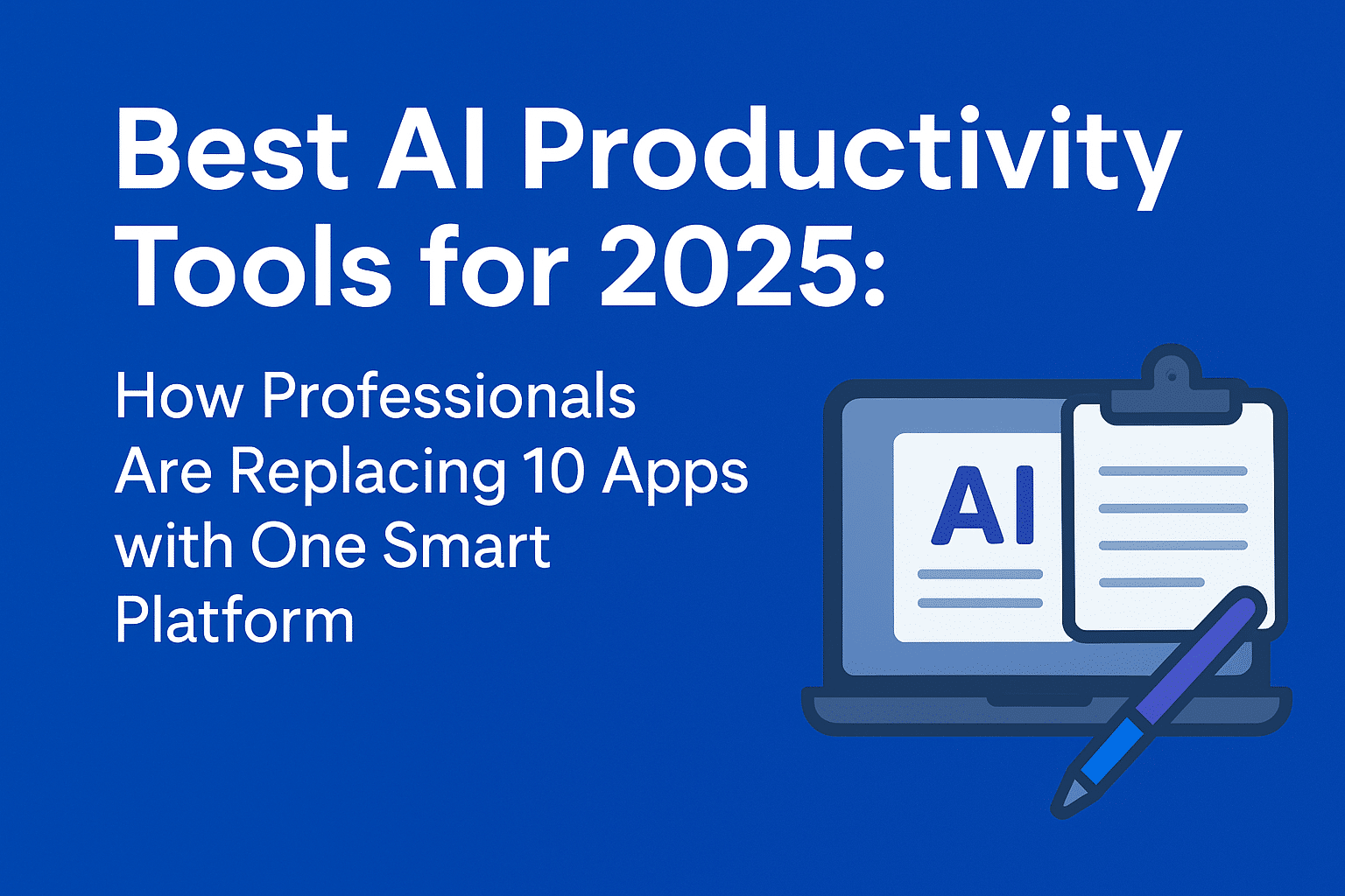 Best AI Productivity Tools for 2025: How Professionals Are Replacing 10 Apps with One Smart Platform
